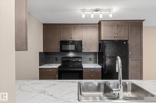 257 7805 71 Street, Edmonton, AB - Indoor Photo Showing Kitchen With Double Sink