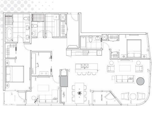 View of home floor plan - 3901 10360 102 Street, Edmonton, AB - Other