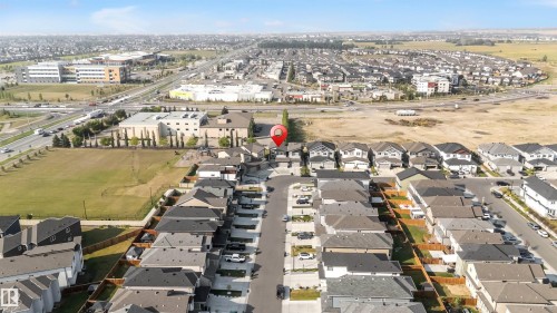 Aerial overview of property's location with nearby suburban area - 1522 17 Avenue, Edmonton, AB - Outdoor With View