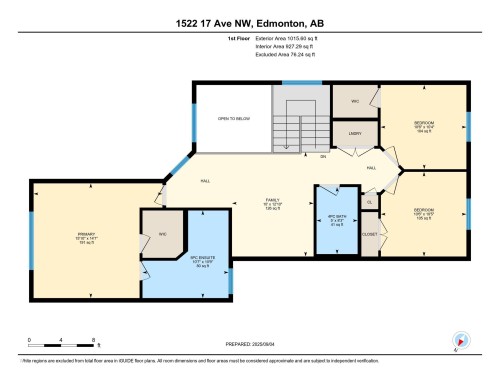 View of home floor plan - 1522 17 Avenue, Edmonton, AB - Other