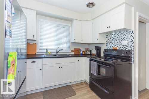 11830 54 Street, Edmonton, AB - Indoor Photo Showing Kitchen With Double Sink