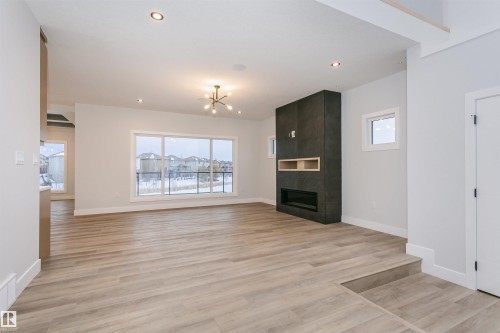 162 Edgewater Circle, Leduc, AB - Indoor With Fireplace