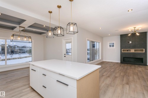 162 Edgewater Circle, Leduc, AB - Indoor With Fireplace