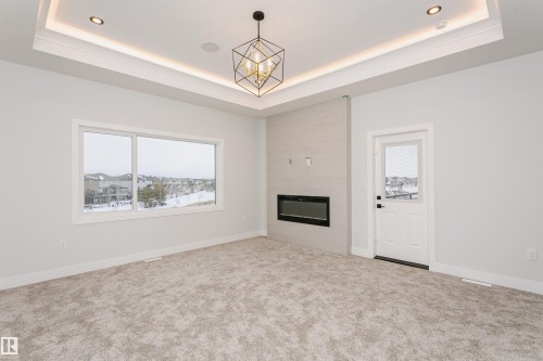 162 Edgewater Circle, Leduc, AB - Indoor With Fireplace