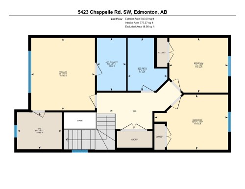View of property floor plan - 5423 Chappelle Road, Edmonton, AB - Other