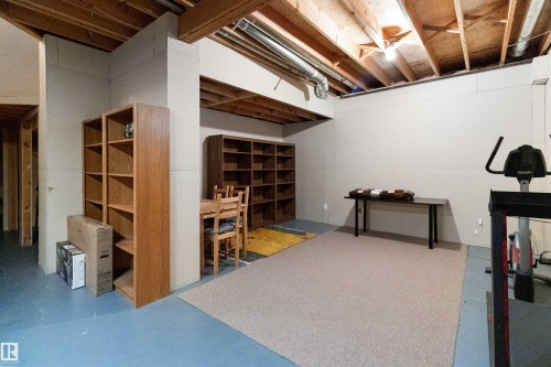 View of unfinished below grade area - 519 Buchanan Road, Edmonton, AB - Indoor Photo Showing Basement