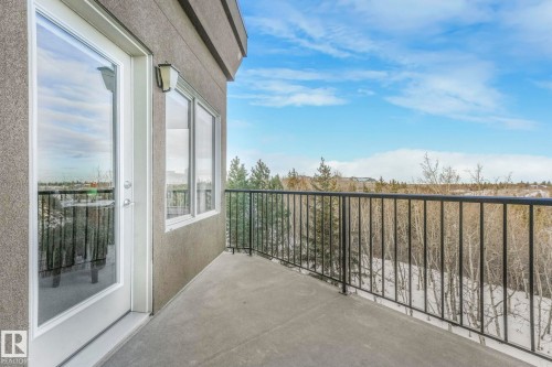 View of balcony - 415 530 Hooke Road, Edmonton, AB - Outdoor With Balcony With Exterior