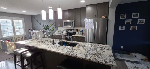 5422 Crabapple Loop, Edmonton, AB - Indoor Photo Showing Kitchen With Upgraded Kitchen