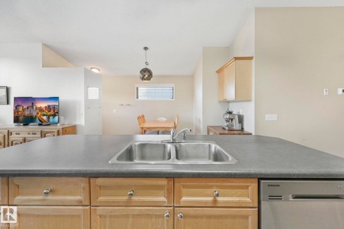 119 Brintnell Boulevard, Edmonton, AB - Indoor Photo Showing Kitchen With Double Sink