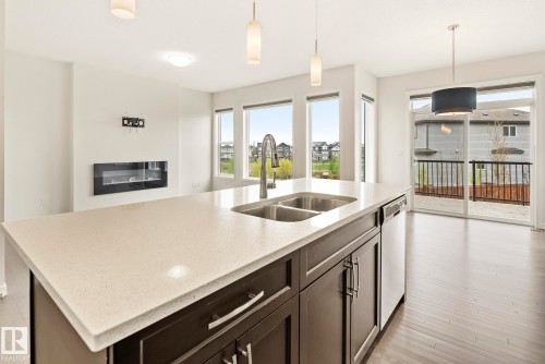 5404 22 Avenue, Edmonton, AB - Indoor Photo Showing Kitchen With Double Sink