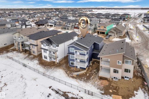 Aerial view of residential area - 202 Basin Court, Leduc, AB - Outdoor