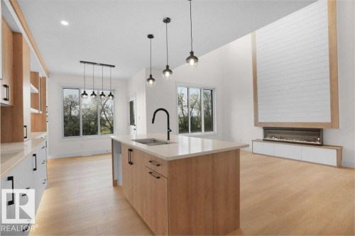 8447 Mayday Link, Edmonton, AB - Indoor Photo Showing Kitchen With Upgraded Kitchen