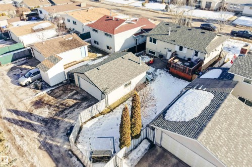 Aerial perspective of suburban area - 848 Millbourne Road E, Edmonton, AB - Outdoor