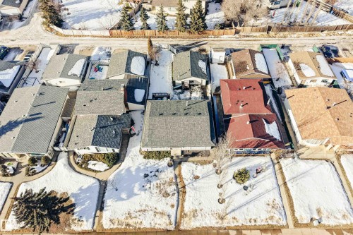 Aerial view of property's location with nearby suburban area - 848 Millbourne Road E, Edmonton, AB - Outdoor