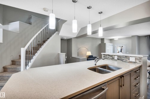 1271 Chappelle Boulevard, Edmonton, AB - Indoor Photo Showing Kitchen With Double Sink With Upgraded Kitchen