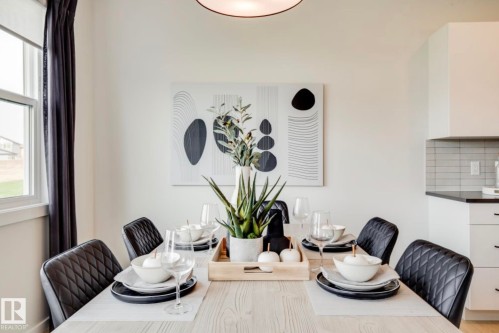 181 Stiles Bend, Leduc, AB - Indoor Photo Showing Dining Room