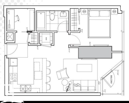 View of home floor plan - 3104 10360 102 Street, Edmonton, AB - Other
