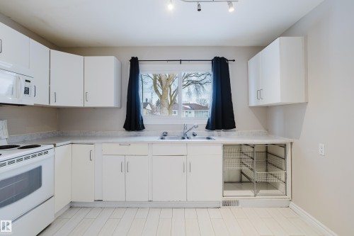 12844 103 Street, Edmonton, AB - Indoor Photo Showing Kitchen With Double Sink