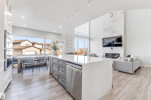 2404 13 Avenue, Edmonton, AB - Indoor Photo Showing Other Room With Fireplace
