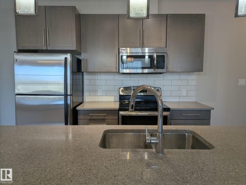 319 1144 Adamson Drive, Edmonton, AB - Indoor Photo Showing Kitchen With Stainless Steel Kitchen With Upgraded Kitchen