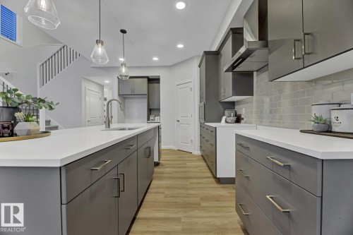 2235 194 Street, Edmonton, AB - Indoor Photo Showing Kitchen With Upgraded Kitchen