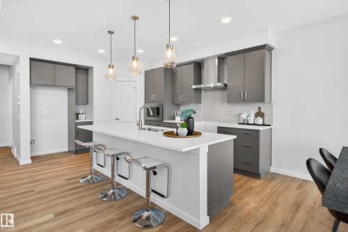 2235 194 Street, Edmonton, AB - Indoor Photo Showing Kitchen With Upgraded Kitchen