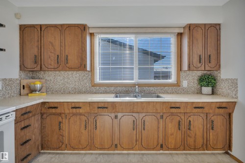 12936 132 Street, Edmonton, AB - Indoor Photo Showing Kitchen With Double Sink