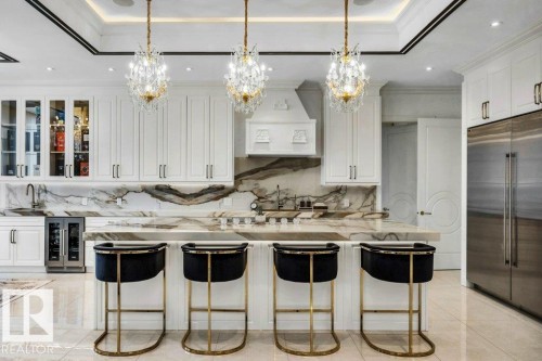 211 Windermere Drive, Edmonton, AB - Indoor Photo Showing Kitchen With Upgraded Kitchen