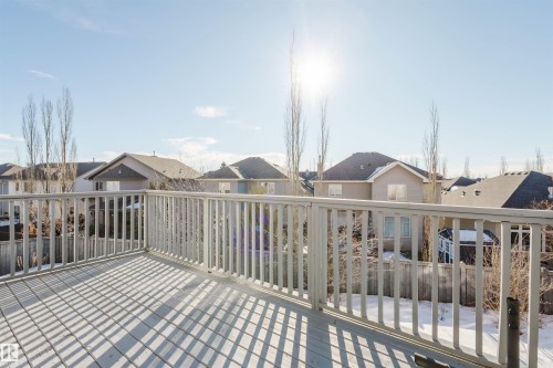 Wooden terrace featuring a residential view - 3612 Mclay Court, Edmonton, AB - Outdoor