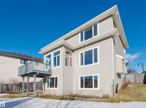 Rear view of house with a deck - 3612 Mclay Court, Edmonton, AB - Outdoor With Exterior