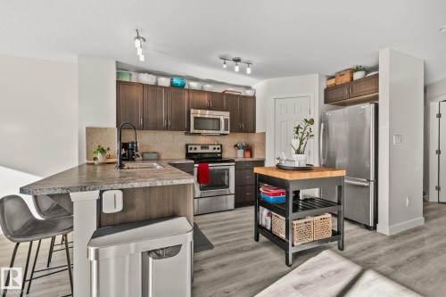 439 Reed Crescent, Leduc, AB - Indoor Photo Showing Kitchen With Stainless Steel Kitchen