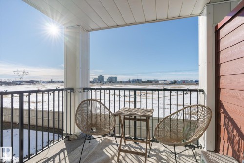 Balcony featuring a view of city - 224 920 156 Street, Edmonton, AB - Outdoor With Exterior