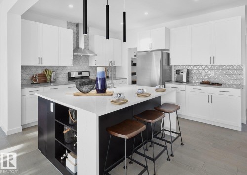 22003 93 Avenue, Edmonton, AB - Indoor Photo Showing Kitchen With Upgraded Kitchen