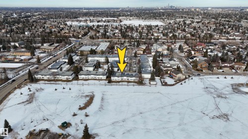 View of snowy aerial view - 11357 22 Avenue, Edmonton, AB - Outdoor With View