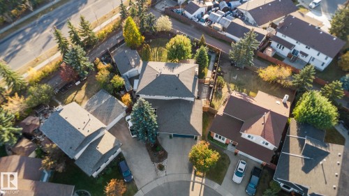 Aerial view of property and surrounding area featuring nearby suburban area - 317 Grand Meadow Crescent, Edmonton, AB - Outdoor With View