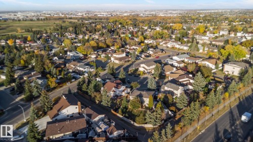 Aerial view of property and surrounding area with nearby suburban area - 317 Grand Meadow Crescent, Edmonton, AB - Outdoor With View