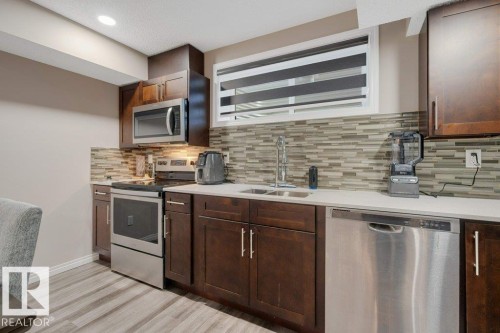 820 177 Street, Edmonton, AB - Indoor Photo Showing Kitchen With Double Sink