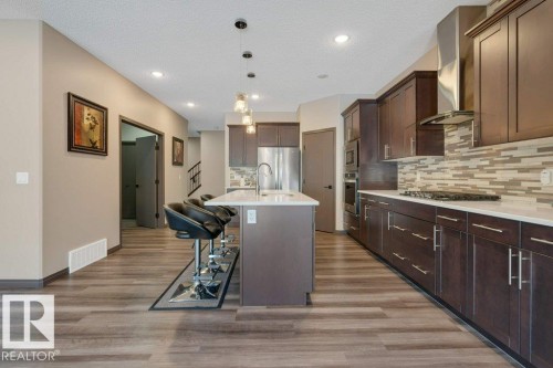 820 177 Street, Edmonton, AB - Indoor Photo Showing Kitchen With Upgraded Kitchen