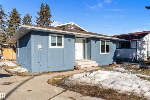 View of front facade featuring stucco siding - 17116 81 Avenue, Edmonton, AB - Outdoor