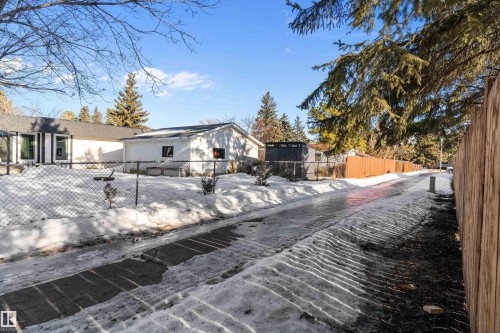 View of front of home with a fenced front yard - 17116 81 Avenue, Edmonton, AB - Outdoor