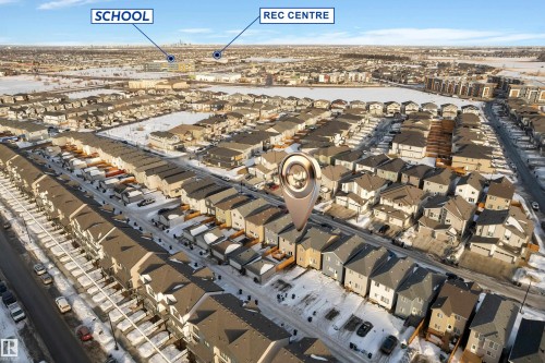 Aerial perspective of suburban area - 1235 16 Avenue, Edmonton, AB - Other