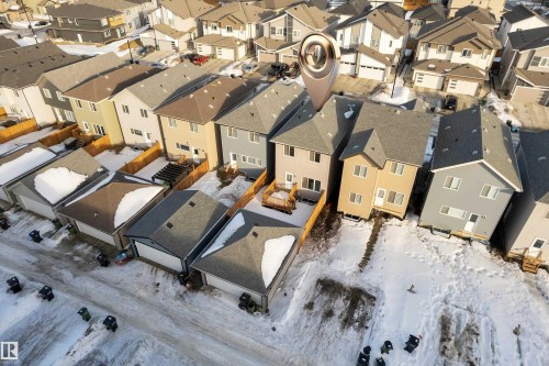 Aerial perspective of suburban area - 1235 16 Avenue, Edmonton, AB - Outdoor