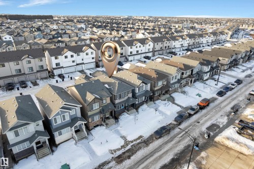 Aerial perspective of suburban area - 1235 16 Avenue, Edmonton, AB - Outdoor