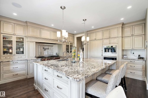 3054 Watson Landing Sw, Edmonton, AB - Indoor Photo Showing Kitchen With Upgraded Kitchen