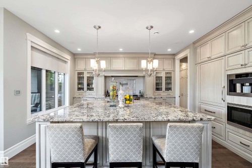 3054 Watson Landing Sw, Edmonton, AB - Indoor Photo Showing Kitchen With Upgraded Kitchen