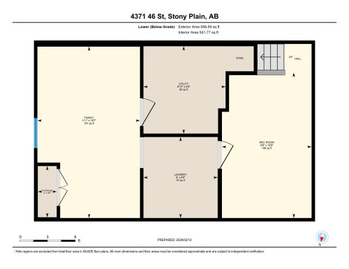 View of room layout - 4371 46 Street, Stony Plain, AB - Other