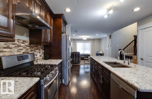 10935 76 Avenue, Edmonton, AB - Indoor Photo Showing Kitchen With Double Sink With Upgraded Kitchen