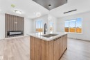 123 28 Street, Edmonton, AB  - Indoor Photo Showing Kitchen With Double Sink 