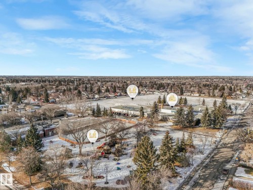 View of snowy aerial view - 10324 42 Street, Edmonton, AB - Outdoor With View