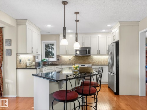 220 Ronning Close, Edmonton, AB - Indoor Photo Showing Kitchen With Upgraded Kitchen